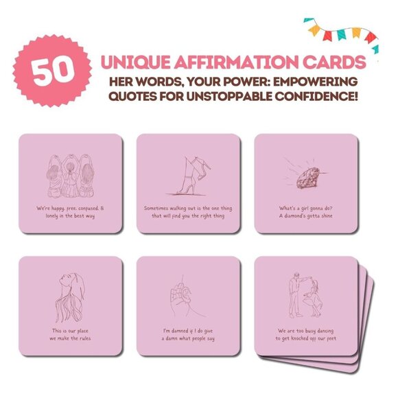 Taylor Swift Cosmetic Make Up Bag Positive Affirmations Card Set NEW Showgirl - Picture 3 of 6